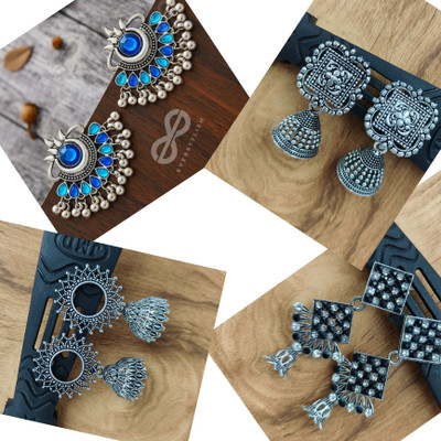 Beads Alloy Earring Set, Jhumki Earring, Stud Earring
