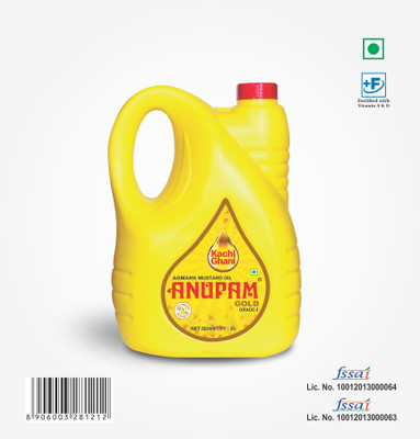 ANUPAM GOLD Healthier Cooking, Rich in Natural Goodness and Flavor Pack Of 1 Mustard Oil Can(2 L)