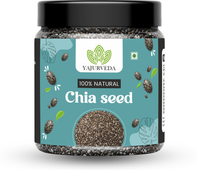 Yajurveda Premium Natural Chia Seeds 300g | Edible Chia Seeds | Rich in Protein Chia Seeds(300 g)