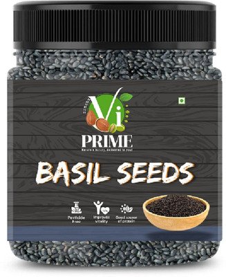 VI PRIME Basil Seeds for Weight loss |Rich In Protein,Fiber Sabja Seeds/Tukmaria Basil Seeds(300 g)