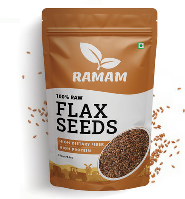 Ramam Flax Seeds |Helps In Hair Growth| Helps In Manage Heart Health | Brown Flax Seeds  (250 G) For Rs. 75 @ 83 %