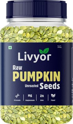 LIVYOR Raw Pumpkin Seeds for eating, Rich in Protein and Fiber Pumpkin Seeds(200 g)