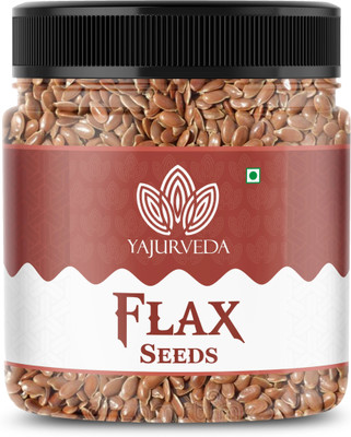 Yajurveda Premium Raw Flax Seeds, Healthy edible Seeds, Rich in Omega 3(200 g)
