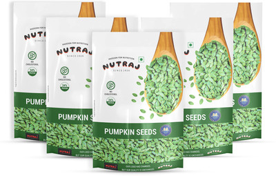 Nutraj Pumpkin Seeds 1 Kg (200g x 5), Seeds for Eating, Raw Pumpkin Seeds(5 x 40 g)