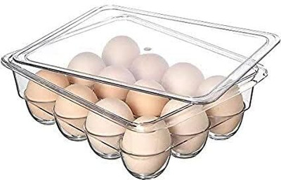 RUDHJAL Plastic Egg Container  - 500 ml(Clear)