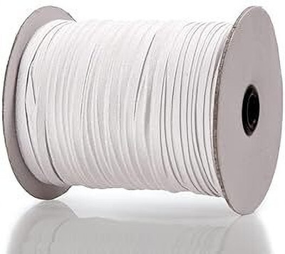 Lucky Buttons Elastic Thread and Cord White Elastic(100 m)