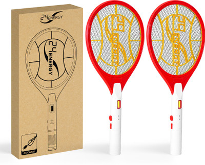 24 ENERGY Anti-Mosquito Racket Bat with Rechargeable LED Light | Combo Pack Electric Insect Killer(Bat)