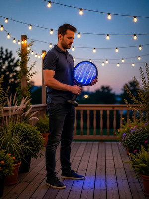 24 ENERGY Smart UV Light Auto Mosquito Bat Li-Battery EN-01MS B Electric Insect Killer(Bat)