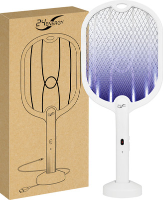 24 ENERGY 2 in 1 Mosquito racket + Mosquito Killer Lamp USB C Electric Insect Killer Indoor, Outdoor(Bat)