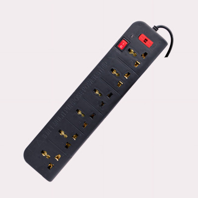 LAZYwindow High Quality Extension Board 6+1 with 230cm Wire Length 3 Pin Pack of 1, 6  Socket Extension Boards(Black, 2.3 m)