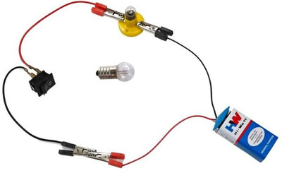 ERHIndia Simple Electric Circuit Science Project Working Model DIY Kit for Class 6 7 Educational Electronic Hobby Kit