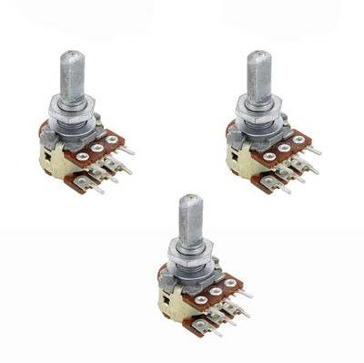SG Flash (Pack of 3) 100 k Dual Potentiometer Electronic Components Electronic Hobby Kit