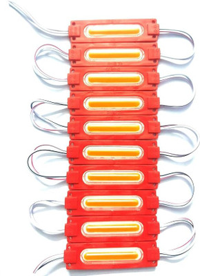 StrawHat 6 LEDs 0.5 m Red Steady Strip Rice Lights(Pack of 10)