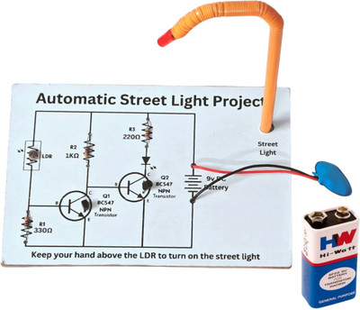 Esptronics Automatic Street Light Science Project Working Model Kit for class 12 Students Electronic Components Electronic Hobby Kit