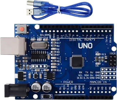 Floricx Arduino Uno Rev3 SMD Microcontroller Development Board With Cable Electronic Components Electronic Hobby Kit