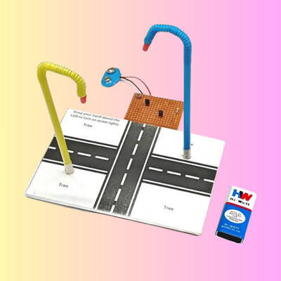 ERHIndia Science Project Kit Automatic Street Light Working Model Class 12 School Kids Educational Electronic Hobby Kit