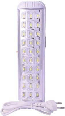 GLOWISH SUPER BRIGHT RECHARGEABLE 30 SMD LED WALL HANGING INDOOR/OUTDOOR MULTI USE LED 6 hrs Lantern Emergency Light(White)