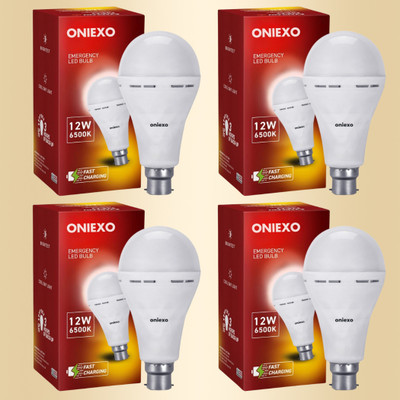 ONIEXO Charging Emergency Bulb-12W-10 4 hrs Bulb Emergency Light(White)