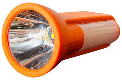 ANDSLITE Mini Beam LED Rechargeable 4 Hours Backup Torch(Orange, 19 cm, Rechargeable)