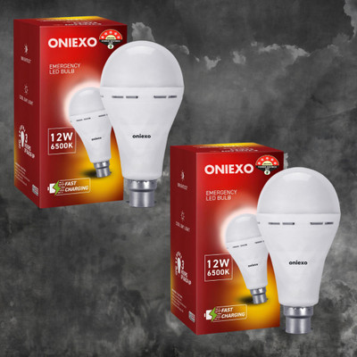 ONIEXO Charging Emergency LED Bulb-12W-A76 4 hrs Bulb Emergency Light(White)