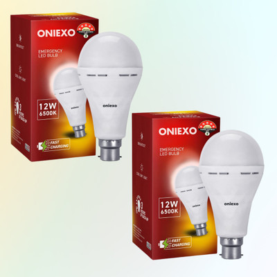 ONIEXO Emergency LED Bulb-12W-A12 4 hrs Bulb Emergency Light(White)