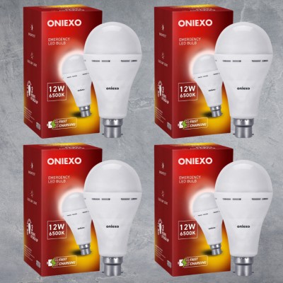 ONIEXO Emergency LED Charging Bulb-12W-08 4 hrs Bulb Emergency Light(White)