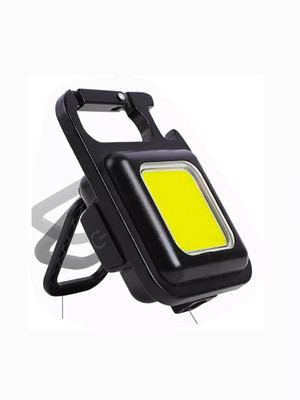 Sebon Mini Flashlight Rechargeable Keychain_SB144 2 hrs Lantern Emergency Light(Black)