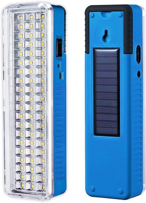 Sanjana Collections Solar 60 SMD Rechargeable Bright White Light 6 hrs Lantern Emergency Light(Multicolor)