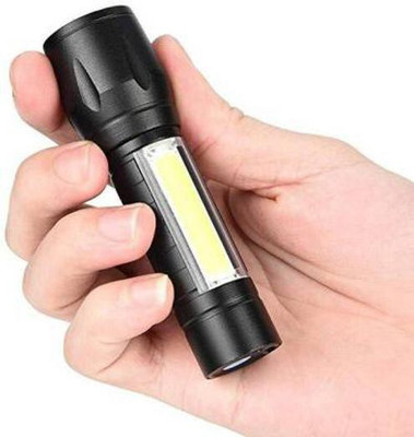Wifton Mini Pocket Torch Light Zoom USB Charging Led Water Proof Torch _T288 Torch(Black, 9 cm, Rechargeable)