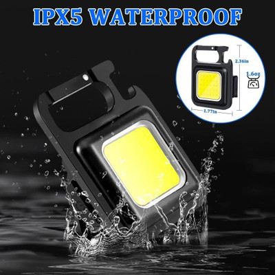 ASTOUND Bright Rechargeable Mini LED Flashlight LED Front Light(Black)