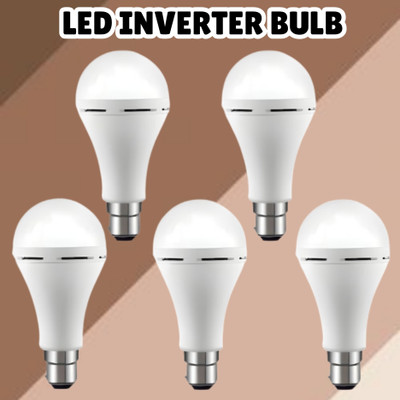 SYARA 15W Emergency Inverter Bulb, Rechargeable Emergency Led Bulb For Power CutsMV157 4 hrs Bulb Emergency Light(White)