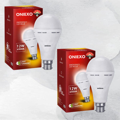 ONIEXO Emergency LED Bulb-12W-A23 4 hrs Bulb Emergency Light(White)