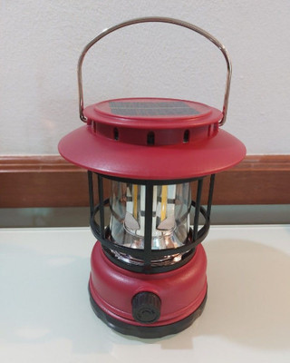 VR Bright Lite Rechargeable Waterproof Camping Retro Emergency Lantern With Solar Light 5 hrs Lantern Emergency Light(Multicolor)