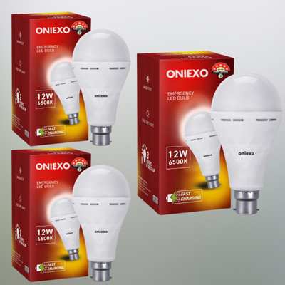 ONIEXO Emergency LED Bulb-12W-A47 4 hrs Bulb Emergency Light(White)