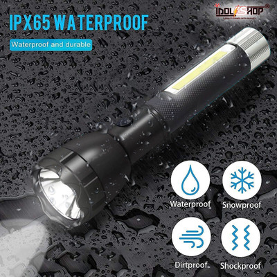 VR Bright Lite 50W + 30W Led Long Range Torch Light with 2400mAh Battery Mini Hand Search Light 7 hrs Torch Emergency Light(Black + COB) VR Bright Lite 50W + 30W Led Long Range Torch Light with 2400mAh Battery Mini Hand Search Light 7 hrs Torch Emergency Light(Black + COB)