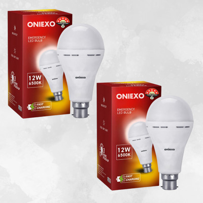 ONIEXO Emergency LED Bulb-12W-A18 4 hrs Bulb Emergency Light(White)