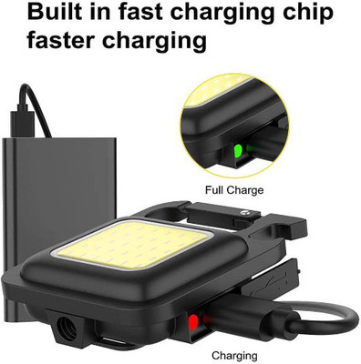 UNZAG Keychain Led Light With Bottle Opener ( Pack Of 1) 2 hrs Flood Lamp Emergency Light(Black)