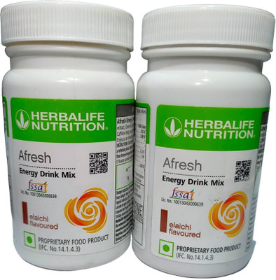 HERBALIFE Afresh Elaich Pack Energy Drink(2x50 g, Elaichi Flavored)