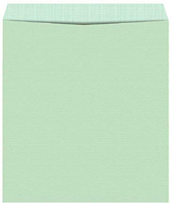 JSMSH Green Clothlined Envelope (Regular Cloth) Size : 16 x 12 inches - Pack of 250 Envelopes(Pack of 250 Green)