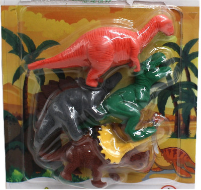 neoinsta shopping Combo pack of 4 dinosaur erasers for kids multicolor design 2 Non-Toxic Eraser(Set of 4, Multicolor)