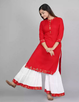 SUBH LAXMI Women Kurti Palazzo Set