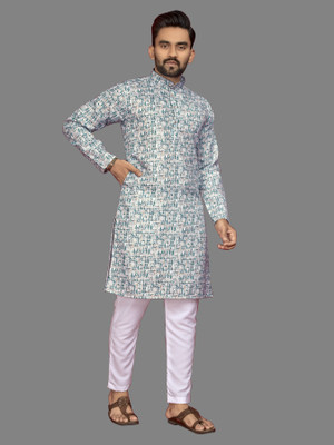 HIKNOCK Men Kurta Pyjama Set