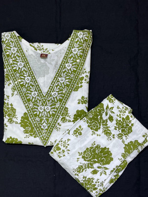 P17 Women Kurti Pyjama Set