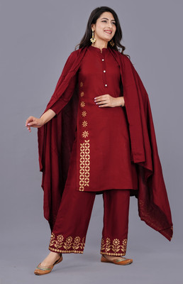 Mittal Enterprises Women Kurti Palazzo Dupatta Set