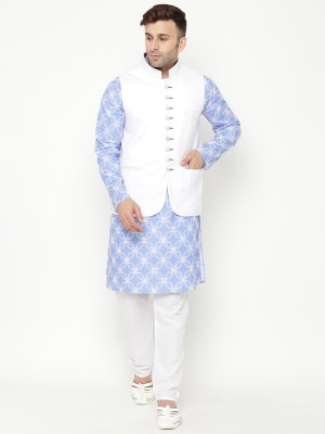 Hangup Men Kurta Ethnic Jacket Set