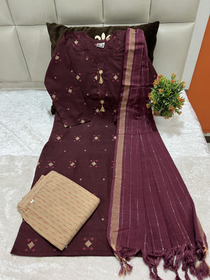 M I TEXTILE Women Kurta Pant Dupatta Set