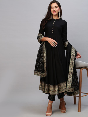 Anni Designer Woven Kurta, Palazzo & Dupatta Set