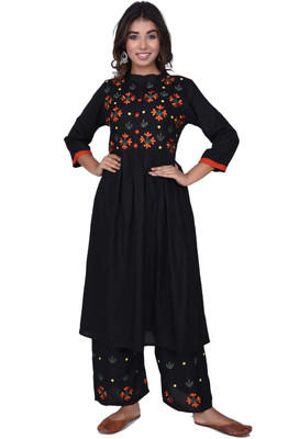 Owskrti Women Kurta Palazzo Set