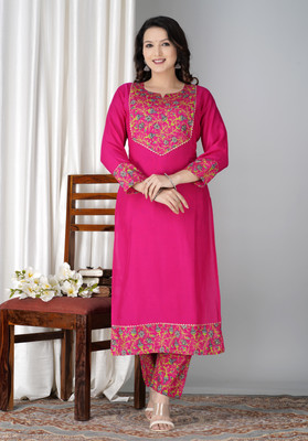 GLOREN Women Kurti Pant Set