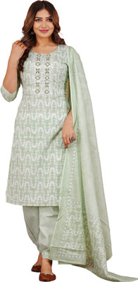Pajo Women Kurta Palazzo Dupatta Set